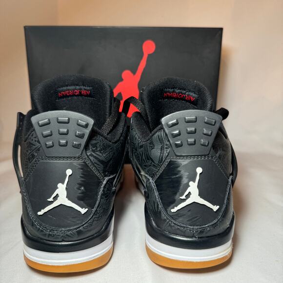 Size 10 - Nike Air Jordan 4 Retro Laser Men's Shoes - Picture 6 of 11